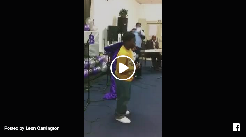 amazing kid sings at church