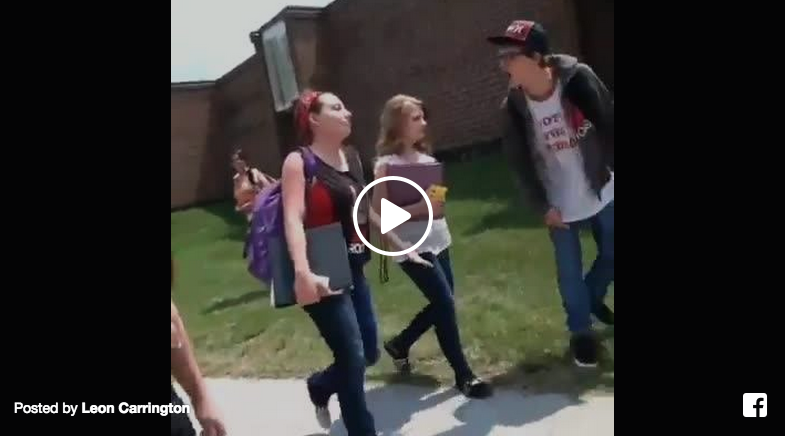 angry guy insults girl