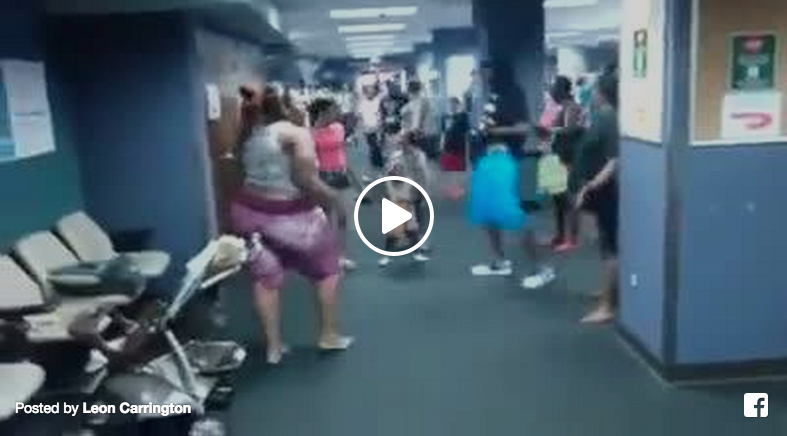 welfare office girl fight