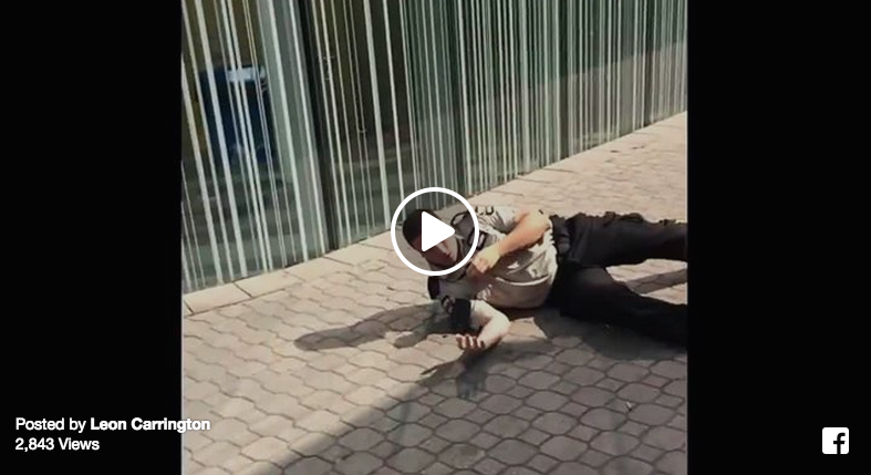 bikers fight security guards