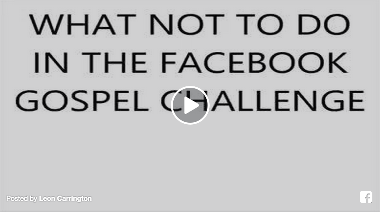 facebook gospel challenge