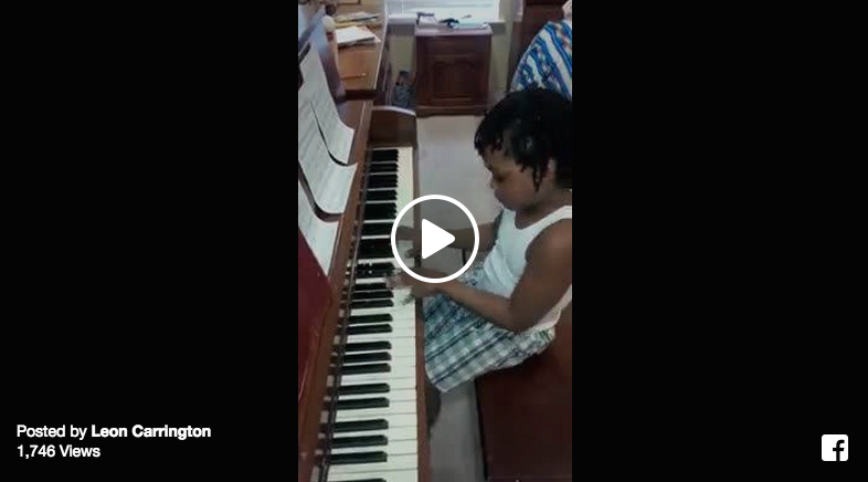 kid genius on the piano