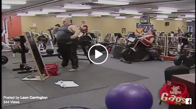 prank getting ripped in the gym