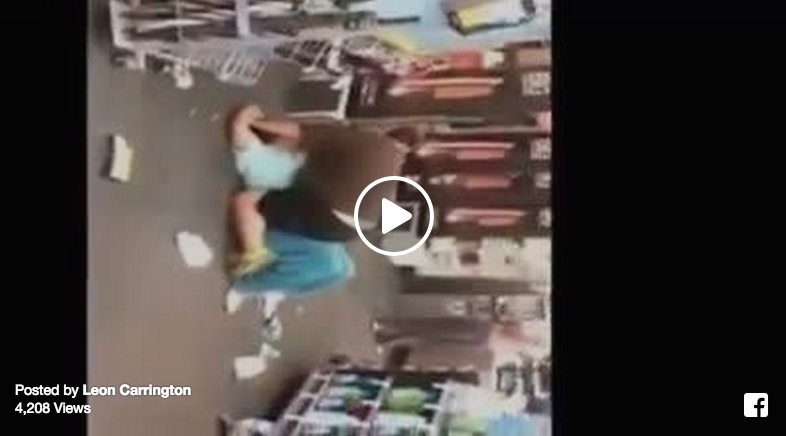 wild walmart lady