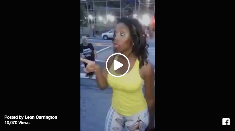 dude follows woman gets surprise