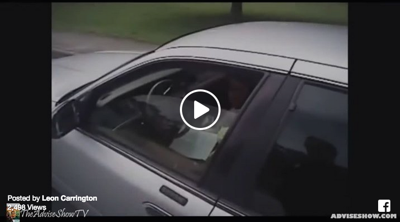 police shatter car window