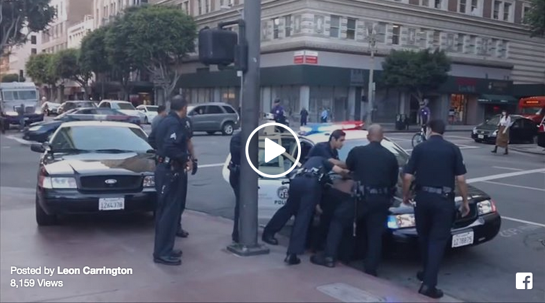 take down woman lapd
