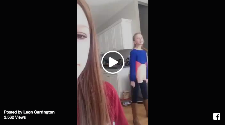 dad teaches daughter dance