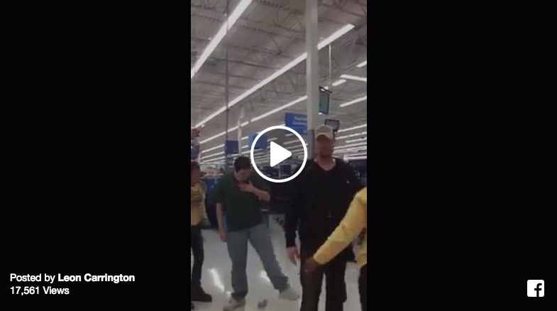 woman fights walmart employee