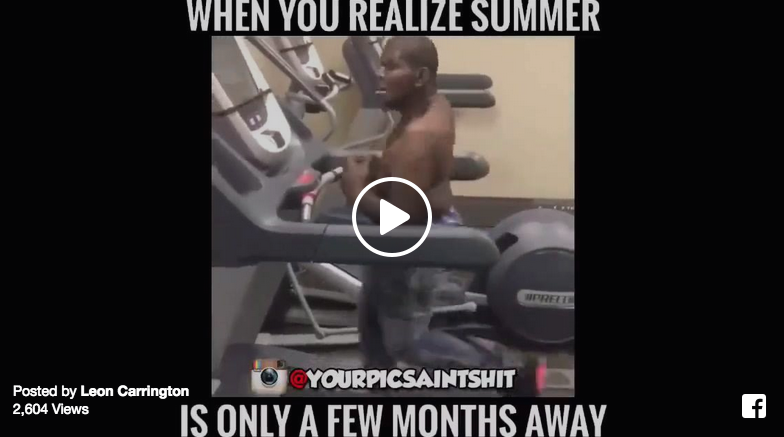 going ham on treadmill